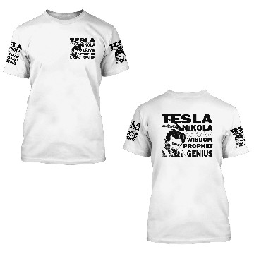 Discover nikola tesla genius electric lightning voltage 3D T Shirts