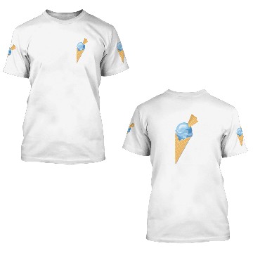 Discover Ice Cream Blue 3D T Shirts
