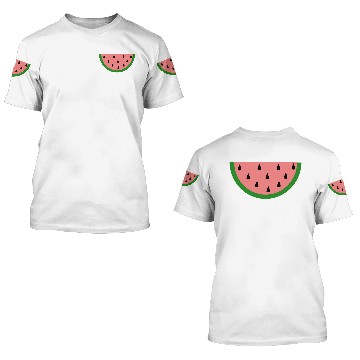 Discover melon melone watermelon wassermelone veggie gemues 3D T Shirts