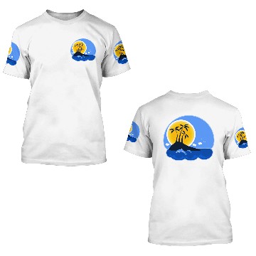Discover Tropical Beach 3D T Shirts