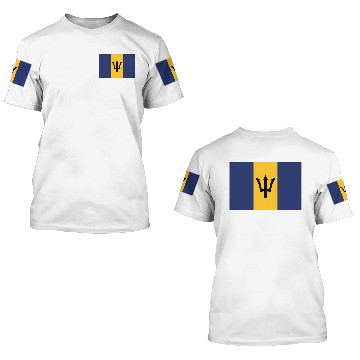 Discover flag barbados 3D T Shirts