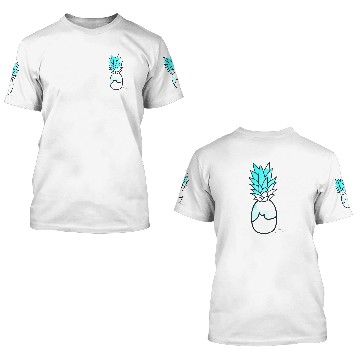 Discover Classic PineApple Light Blue | Limited ♕ 3D T Shirts