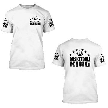 Discover GIFT - BASKETBALL KING BLACK 3D T Shirts