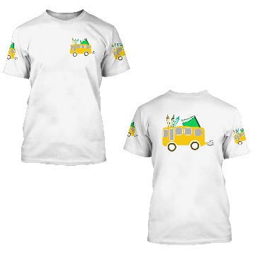 Discover school bus coach omnibus schulbus verkehr34 3D T Shirts