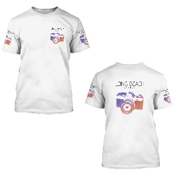 Discover Camera Long Beach 3D T Shirts