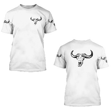 Discover buffalo skull 3D T Shirts