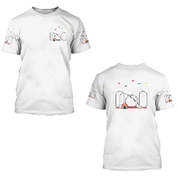 Discover roller coaster 3D T Shirts