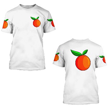 Discover Orange Fruit Image 3D T Shirts