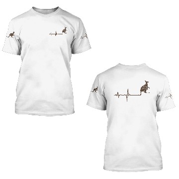 Discover gift heartbeat kangaroo 3D T Shirts