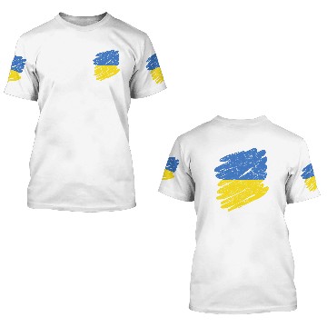 Discover Pinsel Land Heimat Ukraine 3D T Shirts