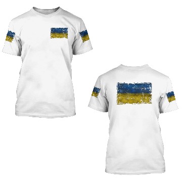 Discover Ukraine colors 3D T Shirts