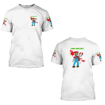 Discover Zombie Mario Bros 3D T Shirts