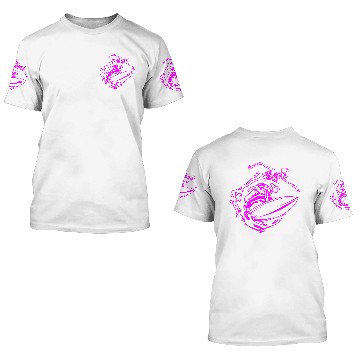 Discover Surfing Skeleton 1b 3D T Shirts