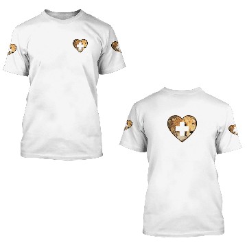 Discover Cheetah Heart 3D T Shirts