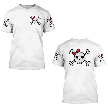 Discover Cute Sugar Skull 3D T Shirts