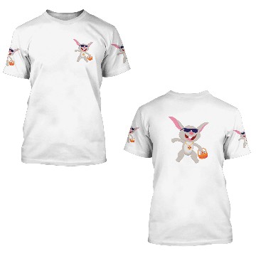 Discover Silly Funny Easter Bunny with Sunglasses Egg Hunt 3D T Shirts