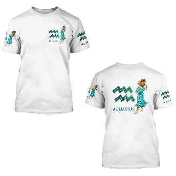 Discover CELTIC KNOT AQUARIUS 3D T Shirts