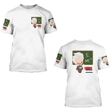 Discover Albert Einstein Theory of Relativity 3D T Shirts