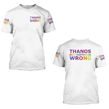 Discover Thanos Did Nothing Wrong 3D T Shirts