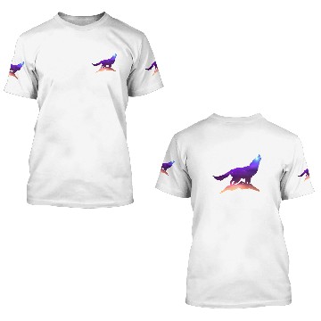 Discover Galaxy Wolf 3D T Shirts