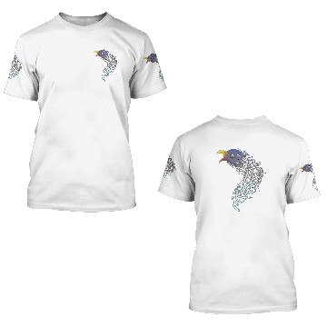 Discover Eagle Jelly Creative Sketch Style Art Cartoon 3D T Shirts