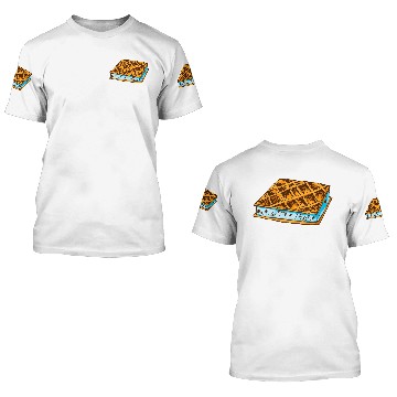 Discover waffle ice cream 3D T Shirts