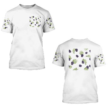 Discover Blackberry Fruit 3D T Shirts