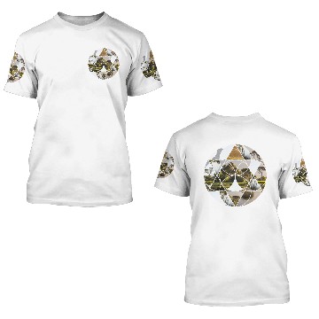 Discover Circle Nature Sea Paradise 3D T Shirts