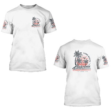 Discover Long Beach CA Baseball Jerseys 3D T Shirts