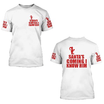 Discover santas coming i know him elf 3D T Shirts