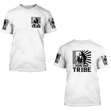 Discover Tribe 4th Grade Teacher 3D T Shirts