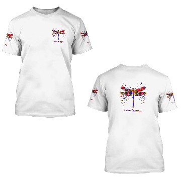 Discover Autism dragonfly 3D T Shirts
