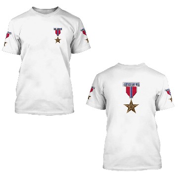 Discover Medal Bronze Star Office Hero Funny Military Army Baseball Jerseys 3D T Shirts