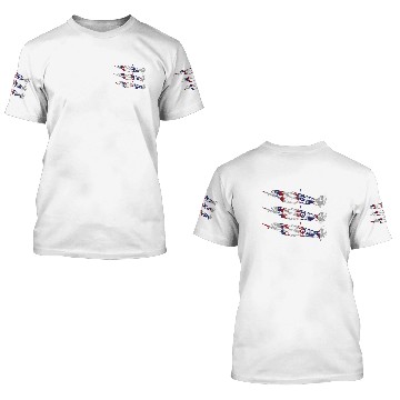Discover Three Spitfire British Warplanes 3D T Shirts