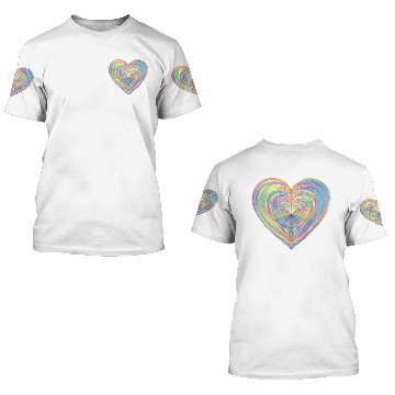 Discover COLORFUL HEART 5 3D T Shirts