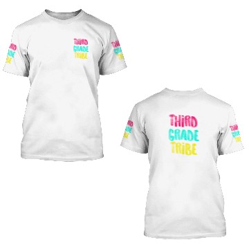 Discover Third Grade Tribe Light Funny Third Grade 3rd Teacher Appreciation Gift 3D T Shirts