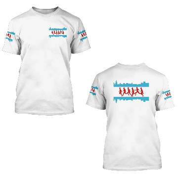 Discover chicago marathon 1 3D T Shirts