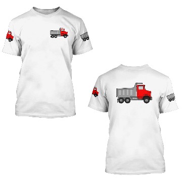 Discover Dump Truck Animated 3D T Shirts