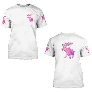 Discover Moose Happy 3D T Shirts