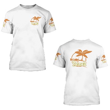 Discover Beach Burning Man 3D T Shirts