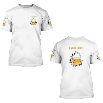 Discover I LOVE BEER 3D T Shirts