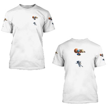 Discover Space Balloons | Space Force 3D T Shirts