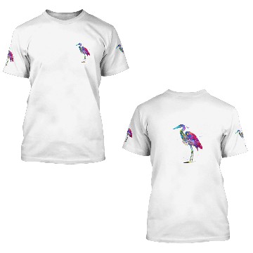 Discover Great Blue Heron 3D T Shirts