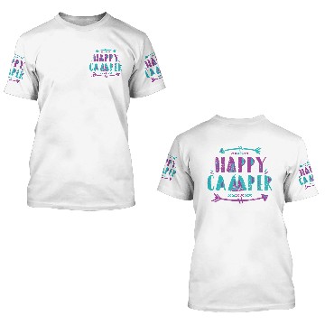 Discover Happy Camper 3D T Shirts