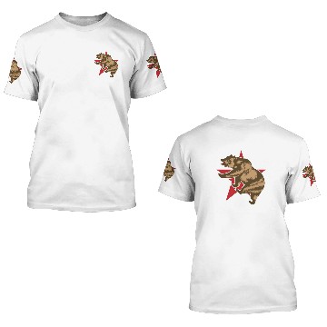 Discover California Bear 3D T Shirts
