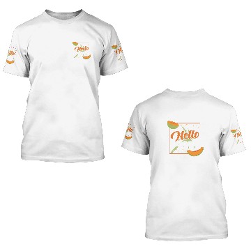Discover Hello Summer Gift Melon Refreshing Hot 3D T Shirts