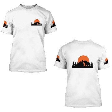 Discover Mountains, wilderness and bears 3D T Shirts