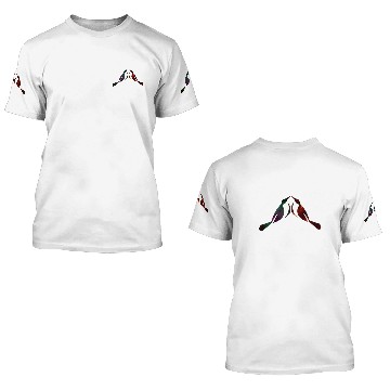 Discover Birds couple 3D T Shirts