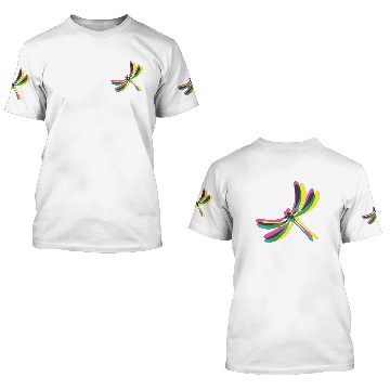 Discover Dragonfly Colorful 3D T Shirts