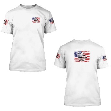 Discover True American Hero Turkey Hunting USA Flag 3D T Shirts